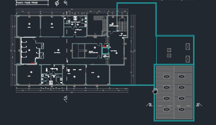 È anche disponibile il DWG della planimetria dell