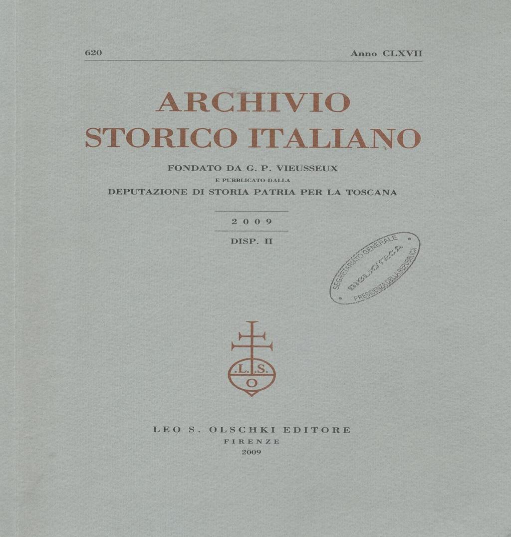 ARCHIVIO STORICO ITALIANO Leo S.