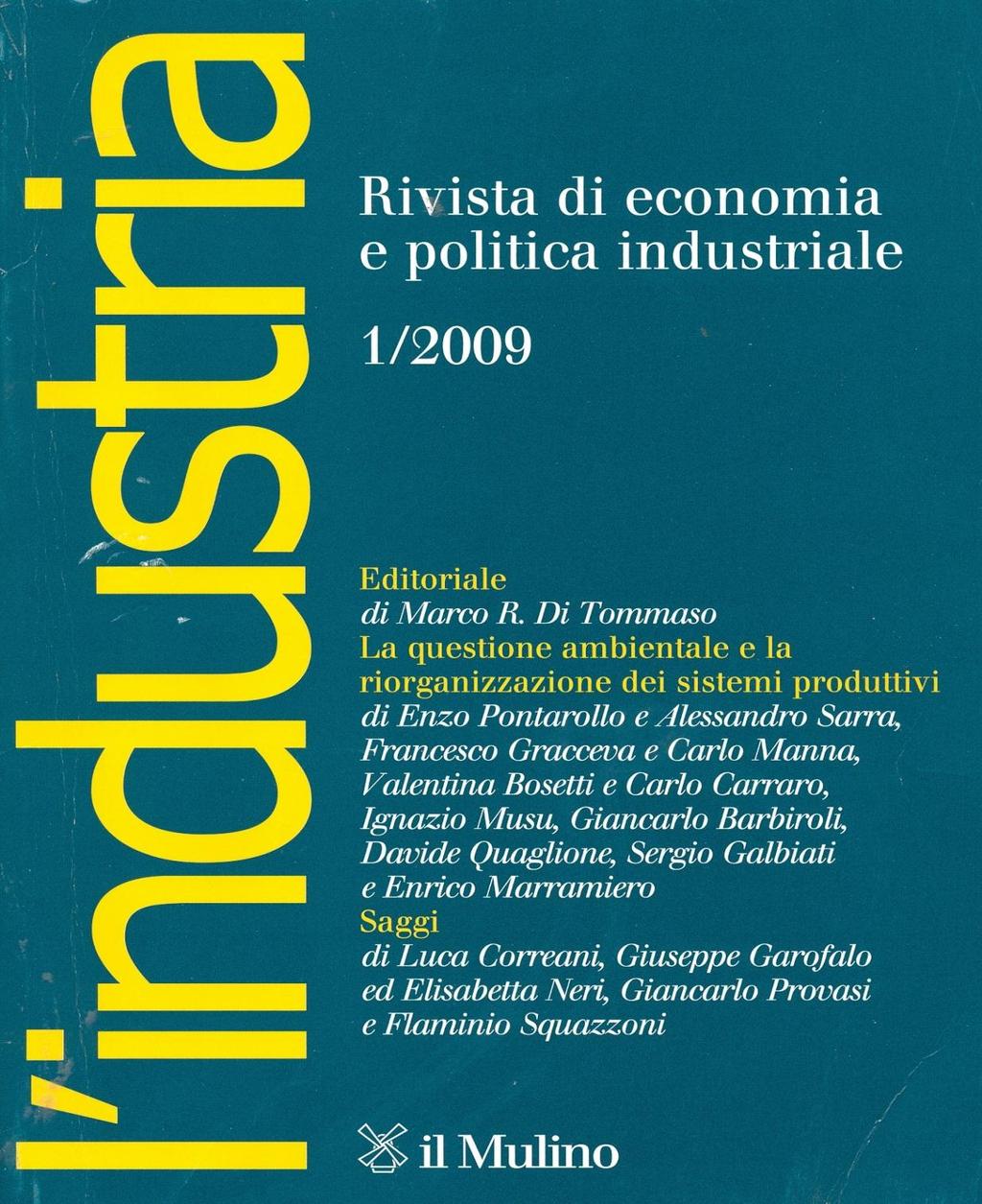 L'INDUSTRIA Rivista di economia e politica industriale