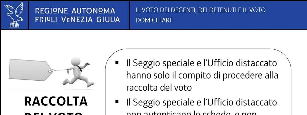 I compiti del Seggio speciale e dell Ufficio distaccato sono limitati alla raccolta del voto dei degenti, dei detenuti