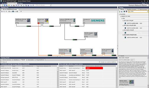 Software per SIMATIC Controller Software per compiti comuni Per il settore Pianificazione di rete/messa in servizio Pianificazione di reti SINETPLAN Panoramica Dati tecnici SINETPLAN V1.