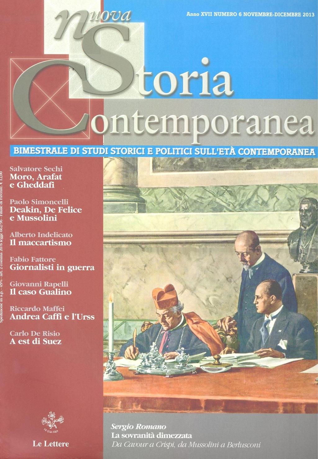 NUOVA STORIA CONTEMPORANEA Bimestrale di studi storici e politici sull