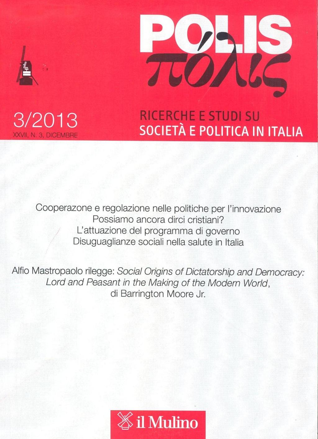 POLIS Ricerche e studi su società e politica in Italia