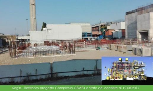 Realizzazione CEMEX (1/2) L impianto è destinato al condizionamento dei rifiuti radioattivi liquidi per il loro successivo smaltimento al Deposito Nazionale.
