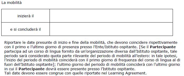 ACCORDO PER LA MOBILITÀ DI STUDIO - Inviato via mail - Firma allo sportello - Stampare e compilare in doppia