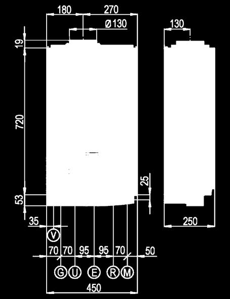 PROFONDITA 773 450 250 ATTACCHI GAS ACQUA