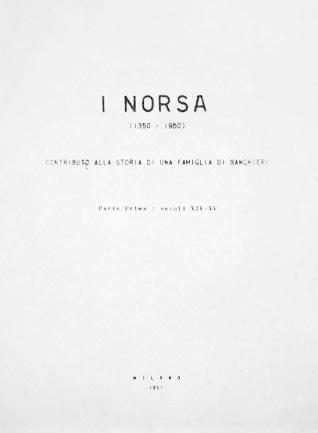 186 - NORSA - Una famiglia di banchieri.