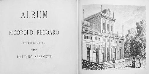 338 - FASANOTTI - Album. Ricordi di Recoaro. Disegni dal vero del pittore... - [1869?