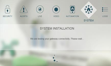 Quick Guide 4. The system will now test if the gateway is connected to the server.