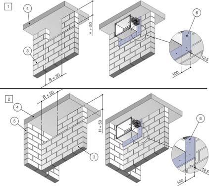 Risulta in genere consigliabile realizzare la parete cieca ed eseguire successivamente la foratura per l inserimento della serranda.