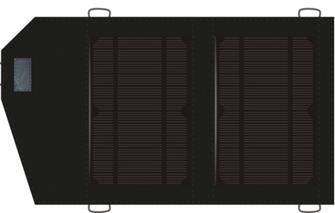 pannello fotovoltaico è in funzione. USCITA USB 5V / 1A 8.