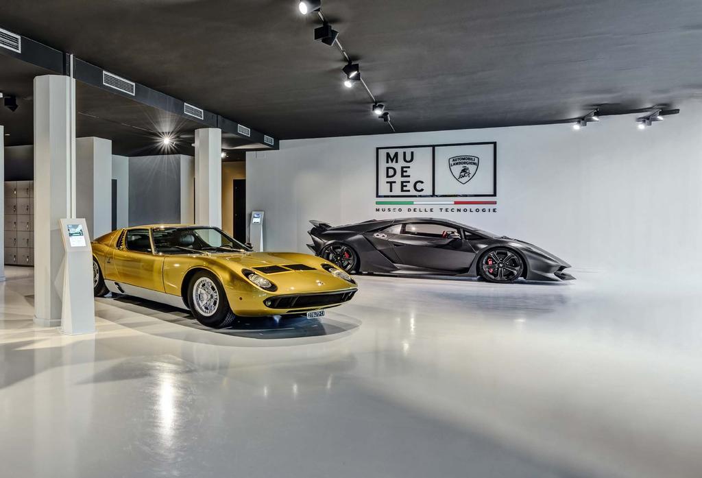 IL MUDETEC UN ESPERIENZA TRA STORIA E TECNOLOGIA Il Mudetec è il nuovo Museo delle Tecnologie dove i modelli esposti raccontano la storia di Lamborghini attraverso un excursus tra passato, presente e