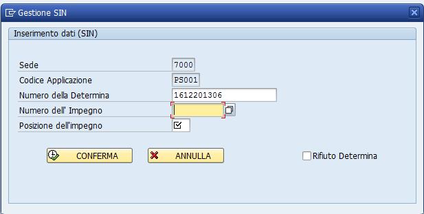 Fig. 2.4 Inserimento dati Cliccando direttamente sul simbolo evidenziato nella figura 2.