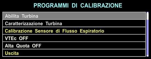 5.13.3 Disabilita / Abilita turbina (funzione non disponibile) Con questa impostazione l unità per Anestesia Morpheus è azionata a Turbina.