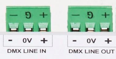E il Dip Switch DS3 per la configurazione della linea DMX: Per mettere M3 e