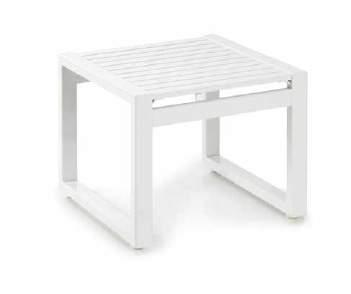 in tela pvc. Material: Painted or anodized aluminum frame, seat and back in PVC.