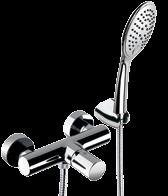 With shower kit and 150 cm flexible. Senza kit doccia Without shower kit.