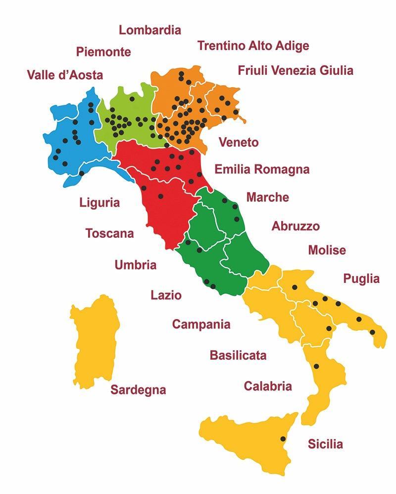 I SOCI ORDINARI Gruppo 13 I 27 II 44 III Regioni VALLE D AOSTA PIEMONTE LIGURIA LOMBARDIA FRIULI VENEZIA GIULIA VENETO TRENTINO ALTO ADIGE 18