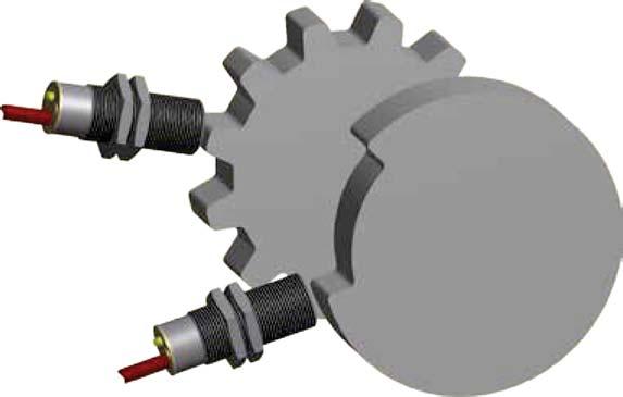 Frequenza di comando da 0.5 no a 25kHz I sensori magnetoresistivi sono ideali per il controllo di velocità di ruote dentate ferromagnetiche o camme.