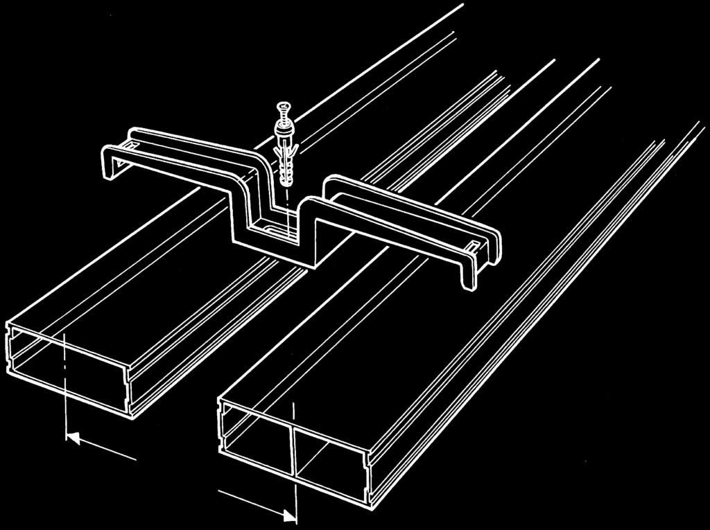 Juntion box for the derivation of TLP7-TLP7S trunkings and Ø 16/20 mm hoses. Use for raised fl oors too.