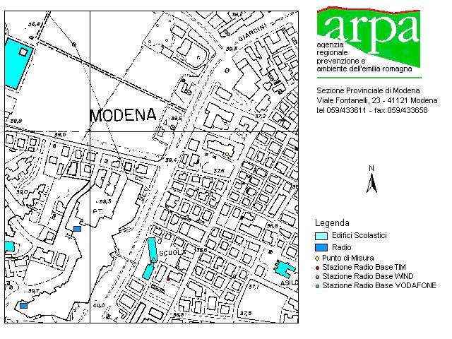 Report Campagna di misura Abitazione Privata Via Agnini 180/1 Modena 26 Marzo 26 Aprile 2012 Le principali sorgenti di campo elettromagnetico ad alta frequenza presenti in questo sito sono: la SRB