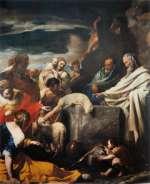 Massimo Stanzione, Sacrificio di Mosè, olio su tela, cm 288x225, inv. Q1722 Rubens, Van Dyck, Ribera.