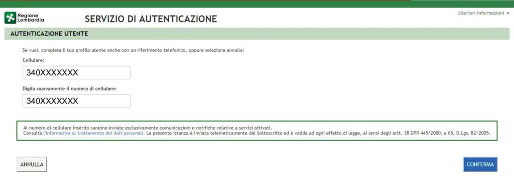 Tessera sanitaria (CNS) 5/8 Indicare il