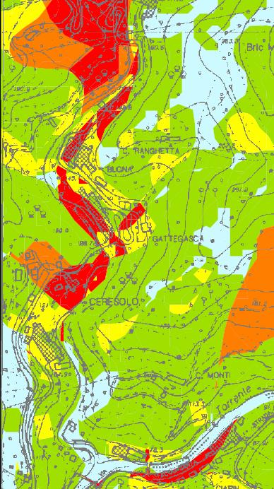 Carta del rischio idrogeologico Locc.