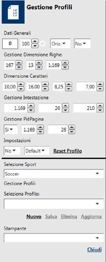 18 UNA VOLTA INSERITI I PARAMETRI CORRETTI SELEZIONARE GLI EVENTI