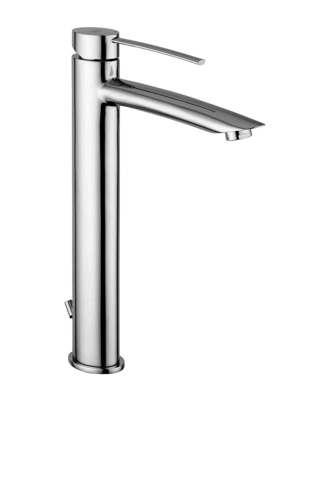 Miscelatore lavabo prolungato completo di: aeratore M24x1 set 2 flessibili inox 3/8 G Tall wash basin mixer complete with: aerator M24x1 set of 2 stainless steel hoses 3/8 G BR 081.
