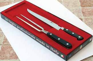 velluata pcs. forged carving knife and pcs. forged carving fork set art. 008 cm.