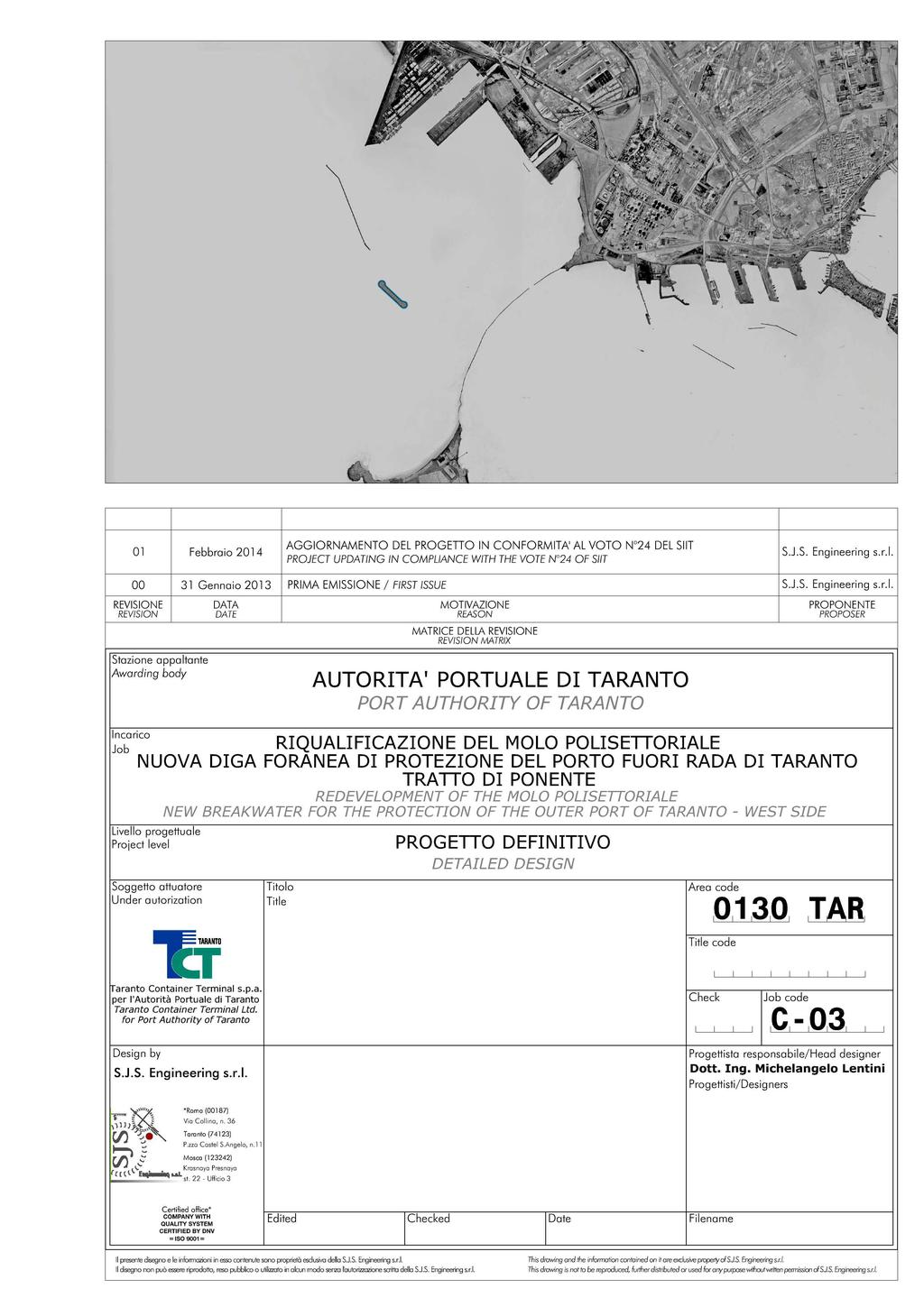 DI COSTRUZIONE REPORT ON CONSTRUCTION MATERIAL 03110-01 R00 Dott. Ing.