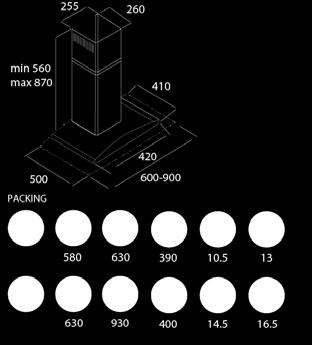 luci standard Qualità filtro Foro d uscita