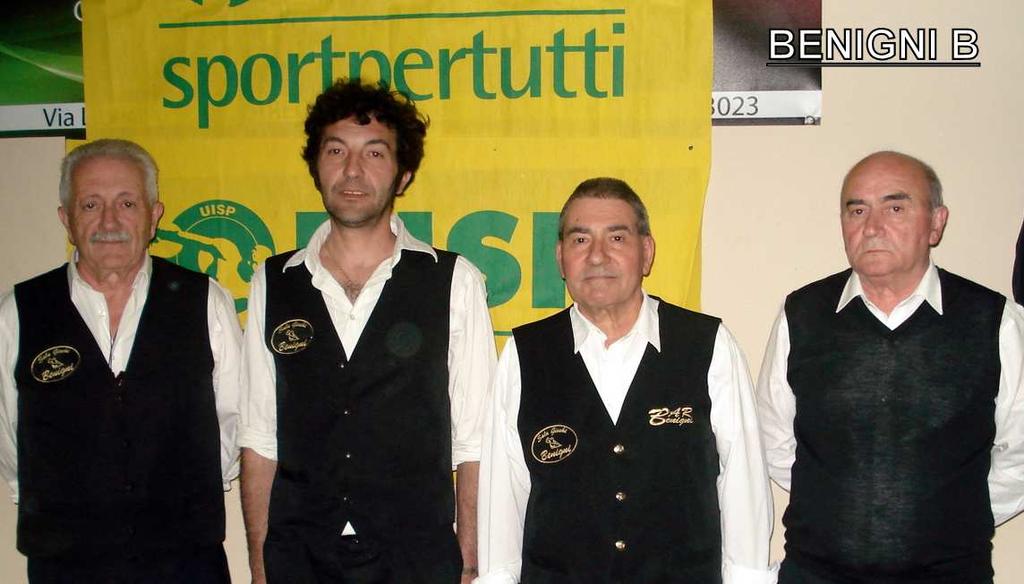 squadra Del BAR SPORT (Minghi, Milano, Cottini, Mariottini)