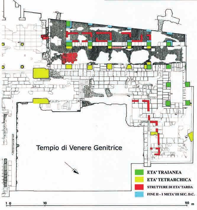 440 REND. DELLA PONT. ACCAD. ROM. D ARCH. VOL. LXXXIX Fig. 6. Foro di Cesare. Settore settentrionale del Foro e Basilica Argentaria. Fasi costruttive delle strutture rinvenute nel 1932 (dis. d. a.