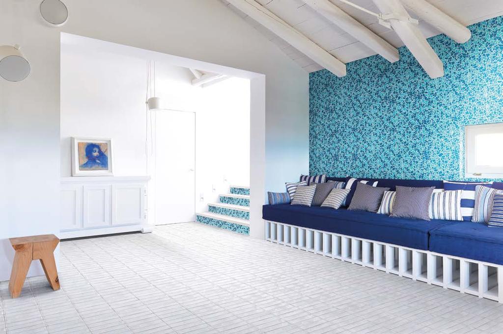 Mosaico Spaccatella bicolore 30x30 Azzurro Mare Turchese Abbamar FLOOR I Cotti