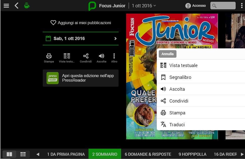 Se usi un dispositivo mobile ios o Android, per accedere all applicazione di PressReader dovrai seguire questi passaggi: 1.