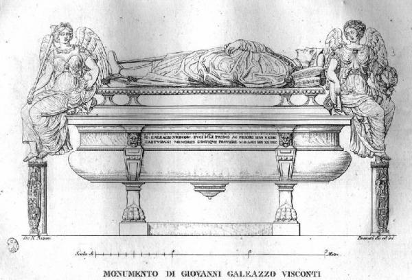 Pavia. Tomba di Giovanni Galeazzo Visconti nella Certosa Bramati Giuseppe Link risorsa: http://www.