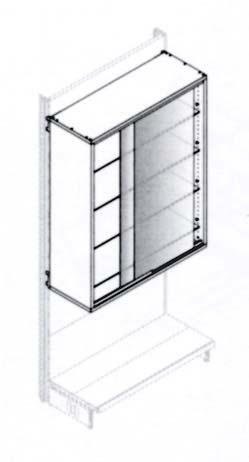 P1 30x10 Acrilico 10,43 P2 25x10 Acrilico 5,38 P1 P5 P3 23x10 Acrilico 6,75 P4 22x15 Acrilico 8,51 P5 30x15 Acrilico 10,76 Vetrine e Mobili Vetrina Joy (4 ripiani) (P=100cm) Per Piano di Base 132 180