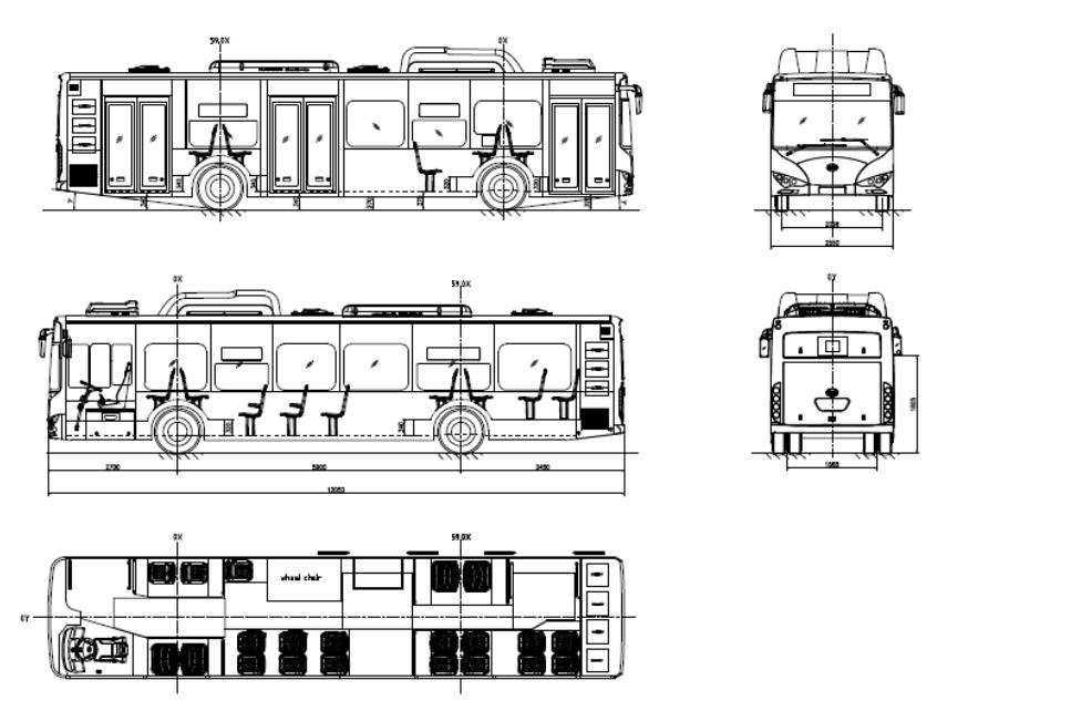 2016: LA PRIMA FLOTTA DI AUTOBUS ELETTRICI 12 M: 20 BUS BYD K9 BYD K9UB - CARATTERISTICHE TECNICHE Lunghezza