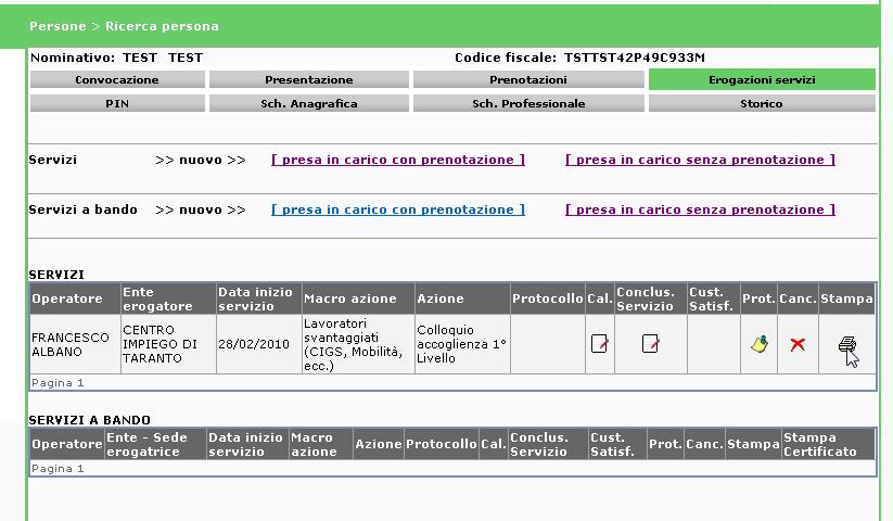 STEP 26 27 Descrizione A conclusione del servizio erogato procedere con la protocollazione Stampare la certificazione dell avvenuta