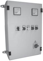 50 0 0 L1-L2 L2-L3 L3-L1 25 0 150 200 Quadro elettrico trifase IMPIEGHI Protezione e comando di una elettropompa di superficie o sommersa trifase.