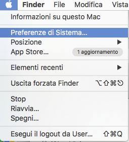 Fare clic su [Preferenze di Sistema...] nel menu Apple. 3. Fare clic su [Stampanti e scanner]. 4. Selezionare il dispositivo da utilizzare per eseguire la scansione dall'elenco in [Stampanti]. 5.