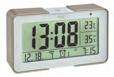 7 TF 60.5002 4 009816 019639 TF 60.5002 Radiosveglia con proiezione dell'ora e indicazione della temperatura interna.