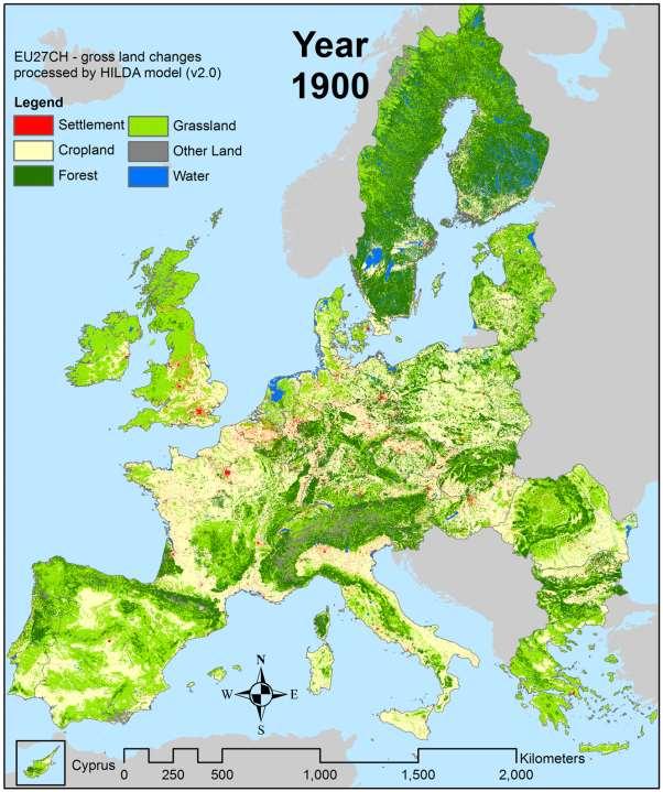 prateria altro acqua Le foreste europee si espandono al