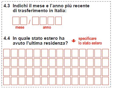 Modello CP1: Quesiti bloccanti Sezione II Fogli