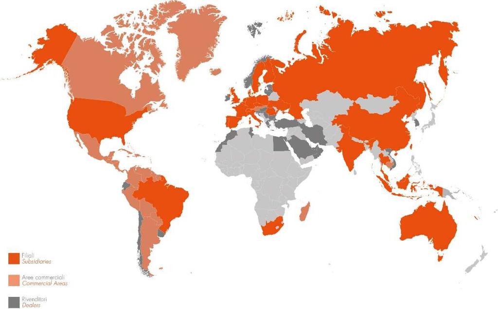 Un organizzazione in scala mondiale 05 Le nostre filiali in Italia Bari Bergamo Bologna Brescia Cremona Lecco - Varese Mantova Modena Monza Brianza Novara Parma Prato Rimini Torino Treviso Verona