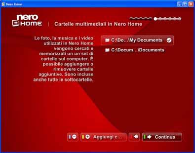 2. Per aggiungere una cartella: 1. Fare clic sul pulsante Aggiungi cartella. 2. Contrassegnare la cartella desiderata nella struttura di navigazione e fare clic su.