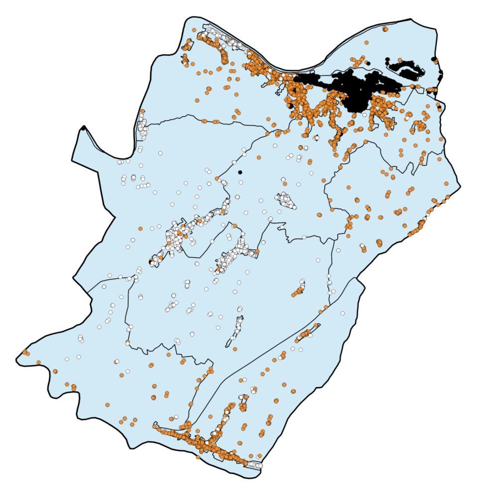 Lo stato dei comuni dopo la consultazione Comuni neri/grigi/bianchi Comuni 4.