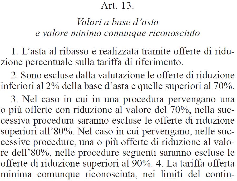 Aste, priority ASTE, P 1MW 1) Per Aste percentuale di riduzione tariffa rispetto alla tariffa di